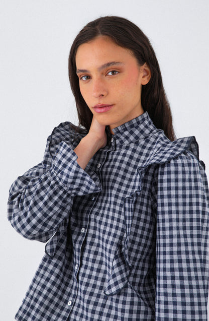 Blusa Vichy Vuelos Gray