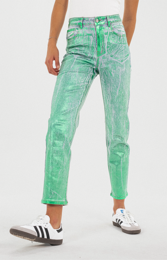 Pants Foil Green