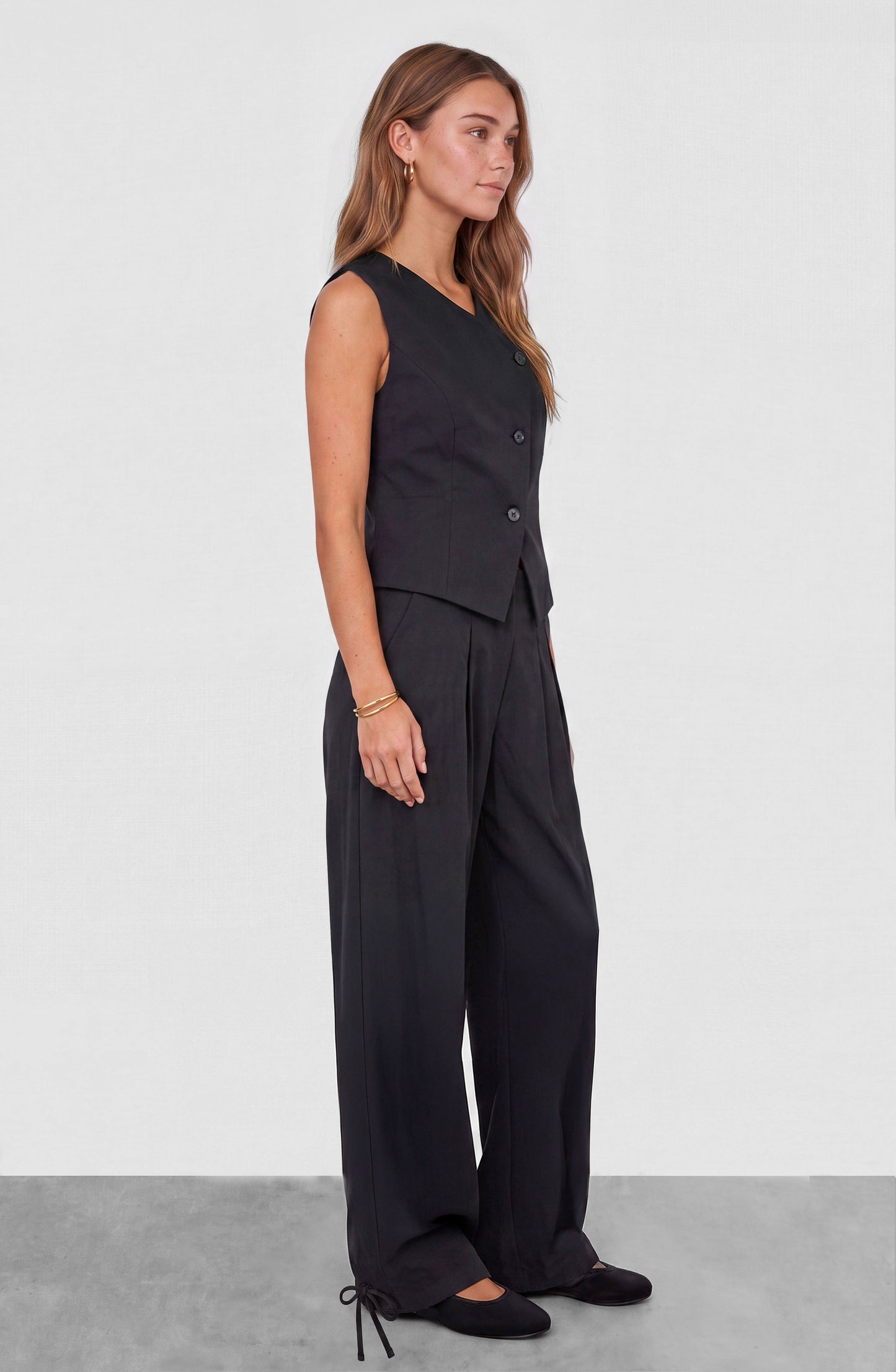 Vest Sastrero Tencel Black