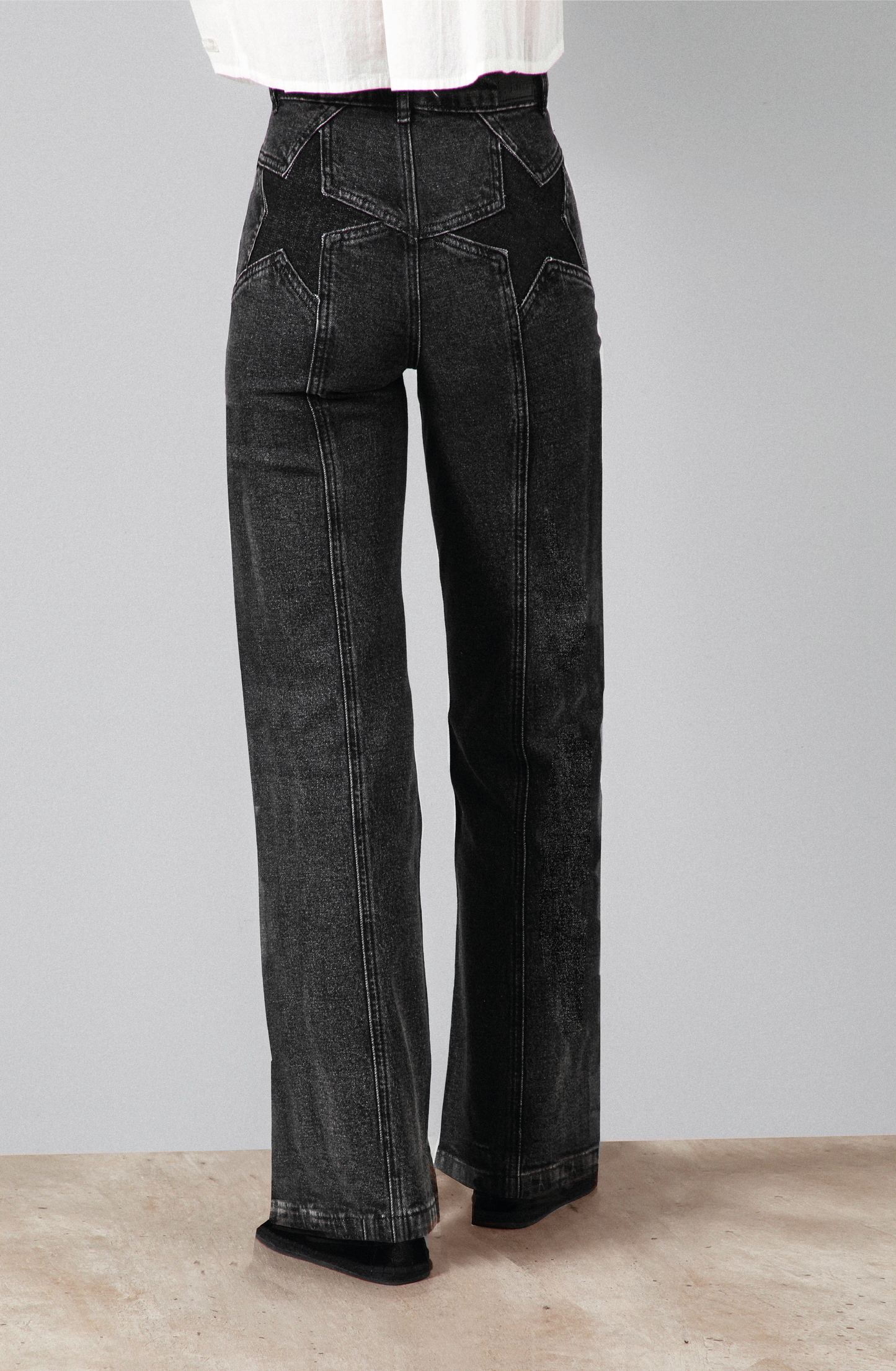 Pantalón Estrellas Bolsillos Black