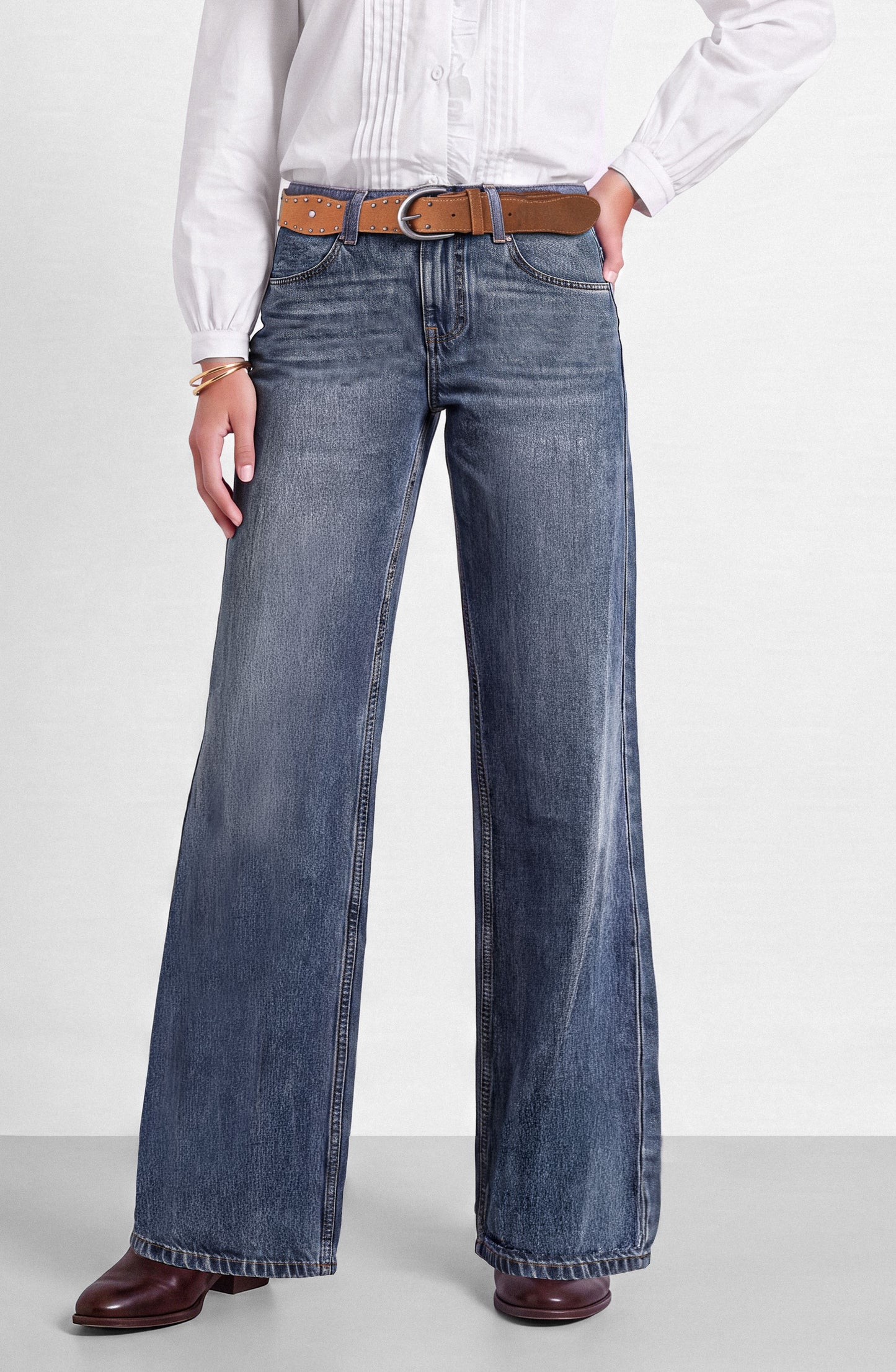 Pantalón Básico Denim Blue