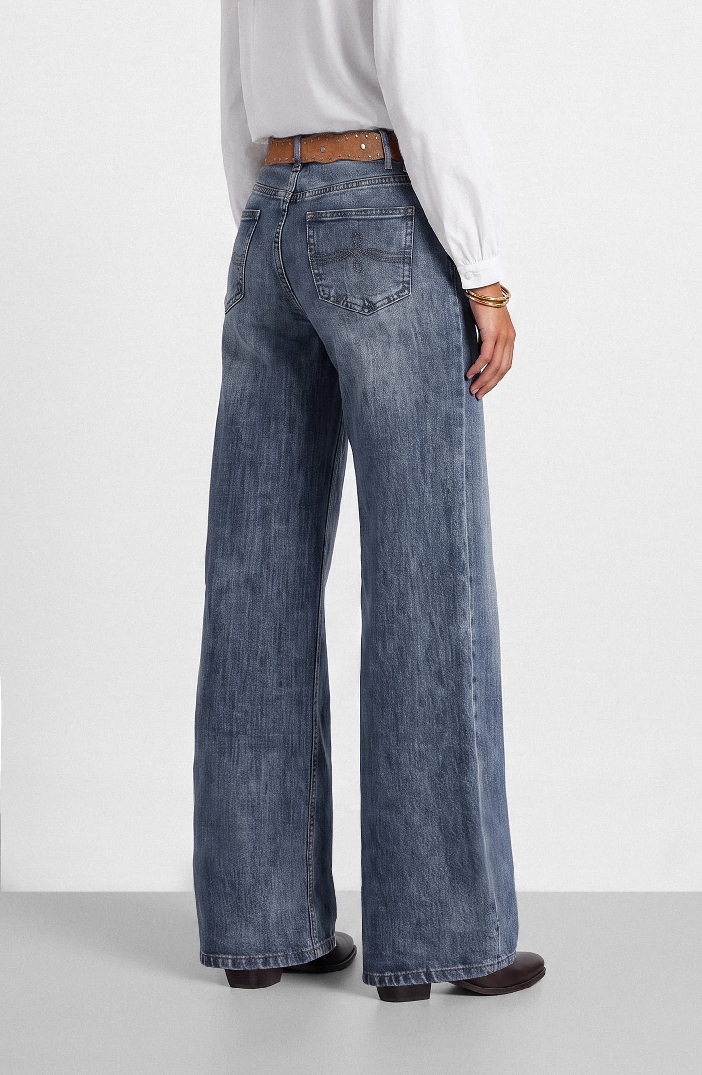 Pantalón Básico Denim Blue